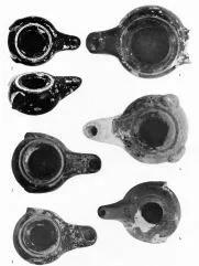 LAMP (ATHENIAN, BLACK GLAZE)