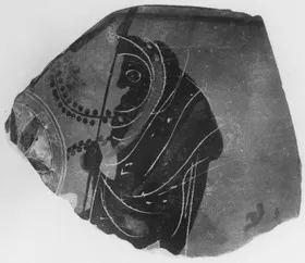 LEKYTHOS, FRAGMENT (ATHENIAN, BLACK-FIGURE)