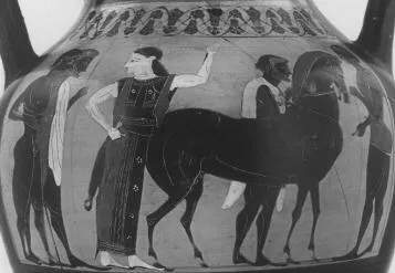 AMPHORA, BELLY, TYPE B (ATHENIAN, BLACK-FIGURE)