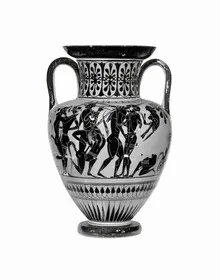AMPHORA, NECK (ATHENIAN, BLACK-FIGURE)