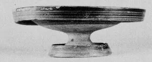 PLATE, STEMMED (ETRUSCAN, RED-FIGURE)