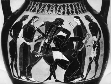 AMPHORA, BELLY, TYPE B (ATHENIAN, BLACK-FIGURE)