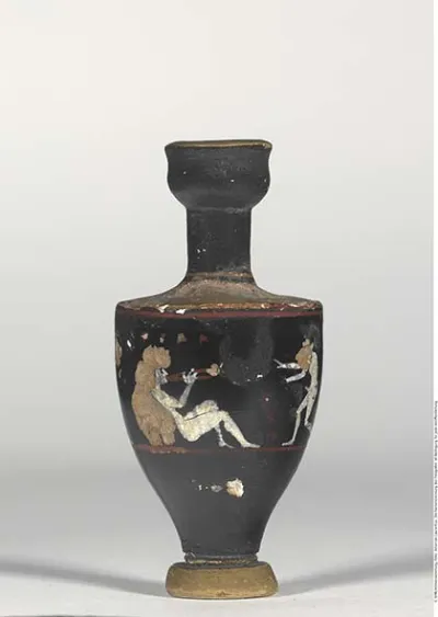 Attische Lekythos in Six-Technik