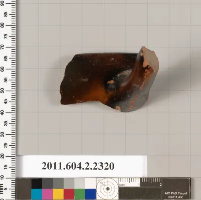 Terracotta fragment of a skyphos (deep drinking cup)