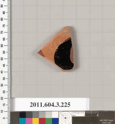 Terracotta fragment of a neck-amphora of Nicosthenic shape (jar)