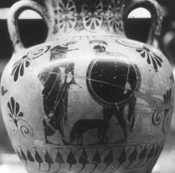 AMPHORA, NECK (ATHENIAN, BLACK-FIGURE)