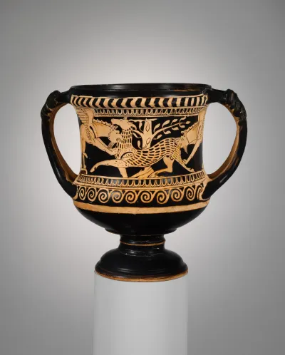 Terracotta kantharos (drinking cup)