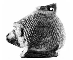 FIGURE VASE, ARYBALLOS (EAST GREEK)