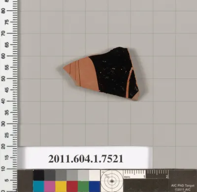 Terracotta fragment of a kylix (drinking cup)