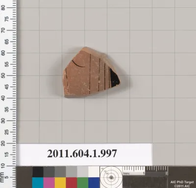 Terracotta fragment of a kylix (drinking cup)