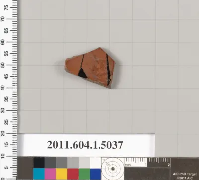 Terracotta fragment of a kylix (drinking cup)