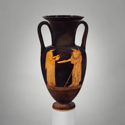 Terracotta Nolan neck-amphora (jar)