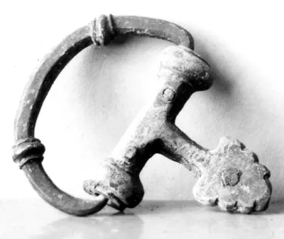 Gefäßhenkel mit Palmettenattasche