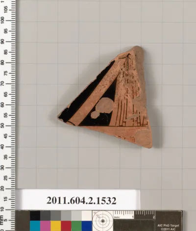 Terracotta fragment of a skyphos (deep drinking cup)