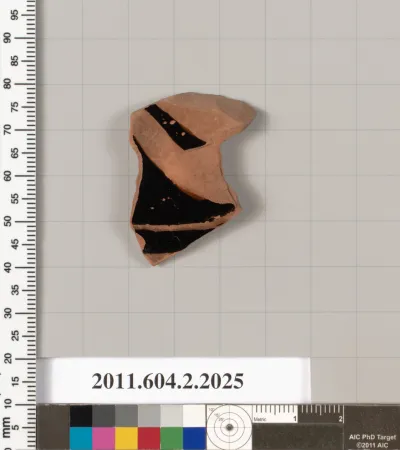 Terracotta fragment of an askos (flask with a spout and handle over the top)?