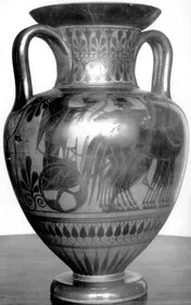 AMPHORA, NECK (ATHENIAN, BLACK-FIGURE)
