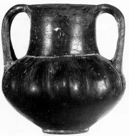 AMPHORA, BELLY (ETRUSCAN, BUCCHERO)