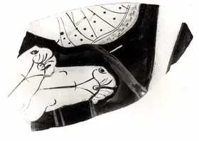 KRATER, COLUMN, FRAGMENT (ATHENIAN, RED-FIGURE)