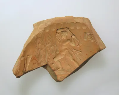 Terracotta mold fragment