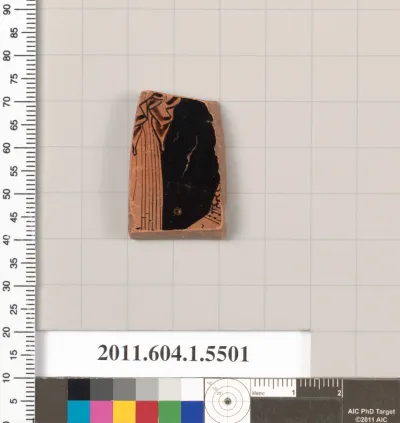 Terracotta fragment of a kylix (drinking cup)