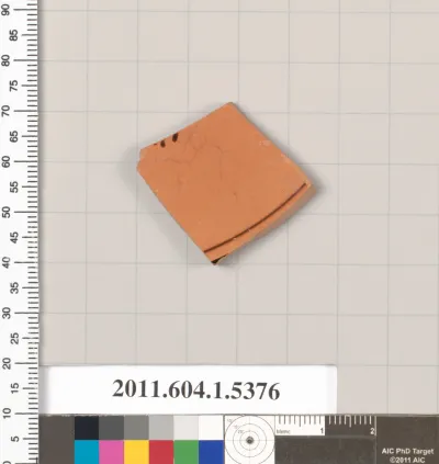 Terracotta fragment of a kylix (drinking cup)