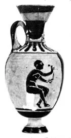 AMPHORA, MINIATURE PANATHENAIC (ATHENIAN, BLACK-FIGURE)