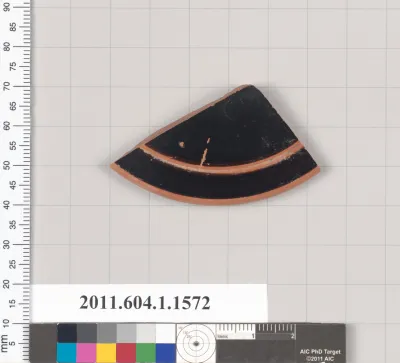 Terracotta fragment of a kylix (drinking cup)