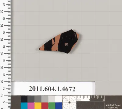 Terracotta fragment of a kylix (drinking cup)