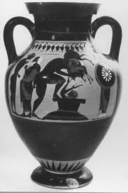 AMPHORA, BELLY, TYPE B (ATHENIAN, BLACK-FIGURE)