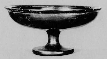 CUP (ATHENIAN, BLACK GLAZE)