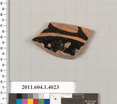 Terracotta fragment of a kylix (drinking cup)