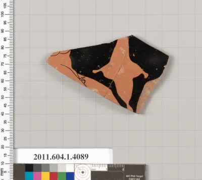 Terracotta fragment of a kylix (drinking cup)