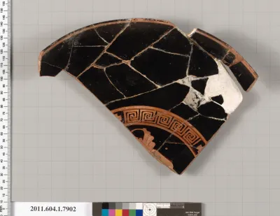 Terracotta fragment of a kylix (drinking cup)