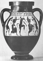 AMPHORA, BELLY, TYPE B (ATHENIAN, BLACK-FIGURE)