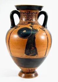 AMPHORA, PANATHENAIC PRIZE (ATHENIAN, BLACK-FIGURE)
