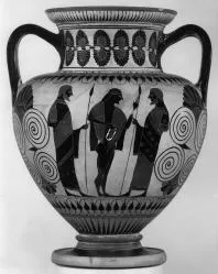 AMPHORA, NECK (ATHENIAN, BLACK-FIGURE)