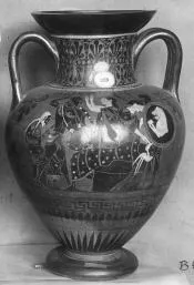 AMPHORA, NECK (ATHENIAN, BLACK-FIGURE)
