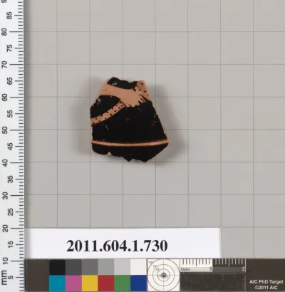 Terracotta fragment of a kylix (drinking cup)