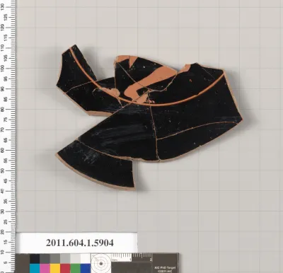 Terracotta fragment of a kylix (drinking cup)