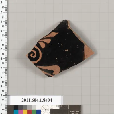 Terracotta fragment of a kylix (drinking cup)