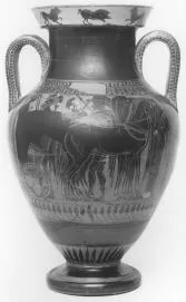 AMPHORA, BELLY, TYPE A (ATHENIAN, BLACK-FIGURE)