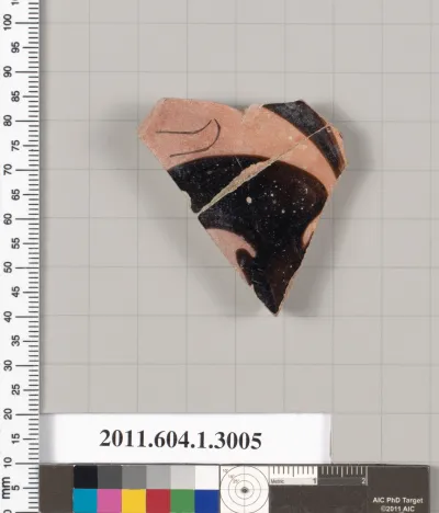 Terracotta fragment of a kylix (drinking cup)