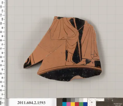 Terracotta fragment of a skyphos (deep drinking cup)