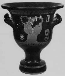 KRATER, BELL (SOUTH ITALIAN, APULIAN, RED-FIGURE)