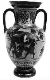 AMPHORA, NECK (ATHENIAN, BLACK-FIGURE)