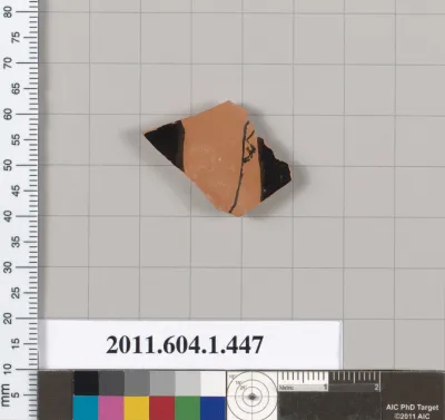 Terracotta fragment of a kylix (drinking cup)