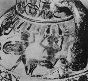 AMPHORA, NECK (ATHENIAN, BLACK-FIGURE)
