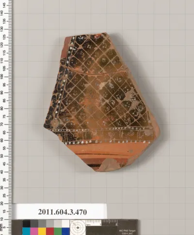 Terracotta fragment of a Panathenaic prize amphora