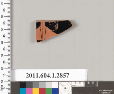 Terracotta fragment of a kylix (drinking cup)