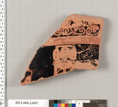 Terracotta fragment of a calyx-krater (bowl for mixing wine and water)